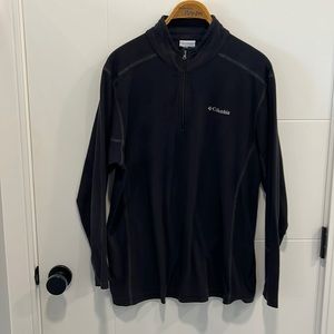 Columbia fleece 1/4 zip long sleeve sweater size large